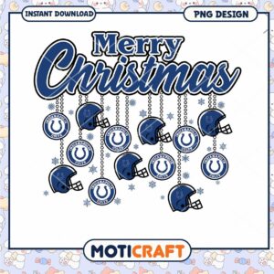 Merry Christmas Colts PNG Design