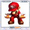Mario 49ers PNG Design Instant Download