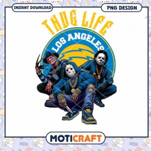 Los Angeles Thug Life PNG Design