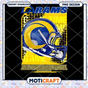Los Angeles Rams PNG Sublimation Design