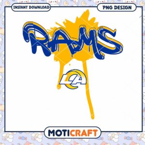 Los Angeles Rams PNG Design Instant Download