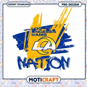 Los Angeles Rams Nation PNG Design