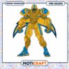 Los Angeles Chargers Robot PNG Design