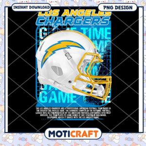 Los Angeles Chargers PNG Game Time Design