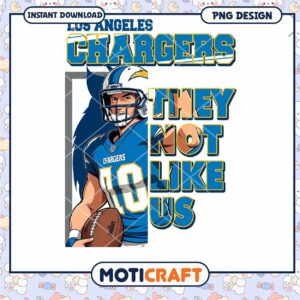 Los Angeles Chargers PNG Sublimation Design