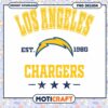 Los Angeles Chargers PNG Design 1960