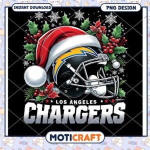 Los Angeles Chargers Christmas PNG