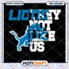 Lions They Not Like Us PNG Design