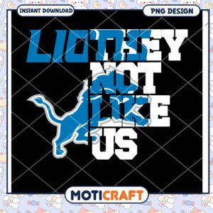 Lions They Not Like Us PNG Design