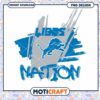Lions Nation PNG Design Instant Download
