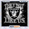 Las Vegas Raiders Unique PNG Design They Not Like Us Download