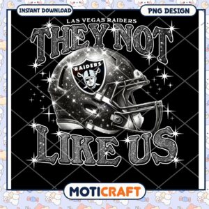 Las Vegas Raiders They Not Like Us PNG Graphic Design Download