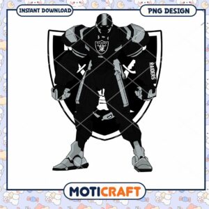 Las Vegas Raiders Robot PNG Design