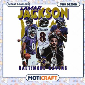 Lamar Jackson Ravens PNG Sublimation