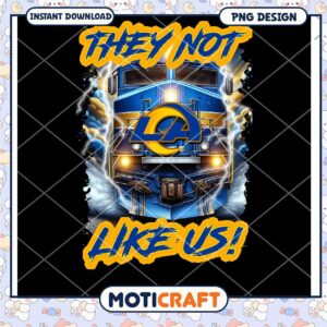 LA Rams Train PNG Design Instant Download