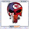 KC Chiefs Punisher Skull PNG Design