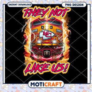 Kansas City Chiefs Train Art Print Instant Download PNG Design