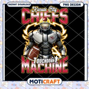 Kansas City Chiefs Robot PNG Design
