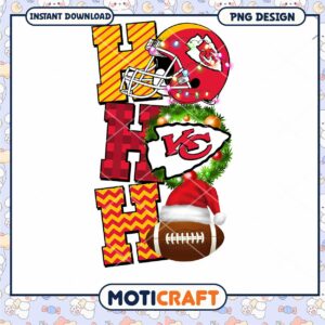 Kansas City Chiefs Christmas PNG Design