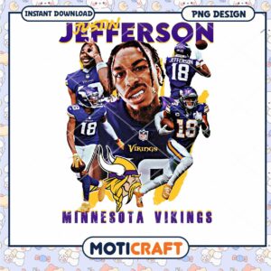 Justin Jefferson PNG Minnesota Vikings