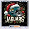 Jaguars Christmas Helmet PNG Design