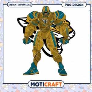 Jacksonville Jaguars Robot PNG Design