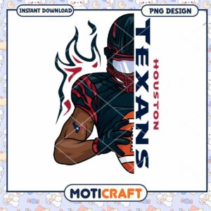 Houston Texans PNG Football Player Design