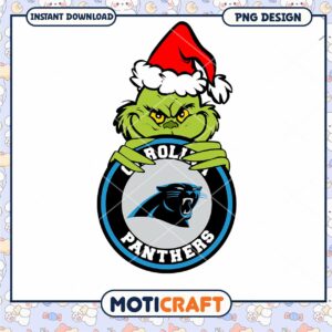 Grinch Carolina Panthers PNG