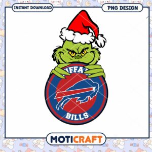 Grinch Buffalo Bills Christmas PNG