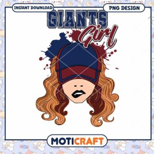 Giants Girl PNG Sublimation Design
