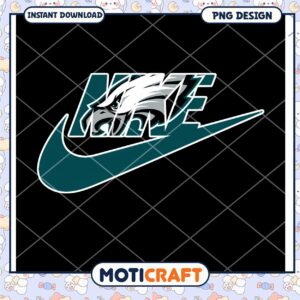 Eagles Nike PNG Design Instant Download