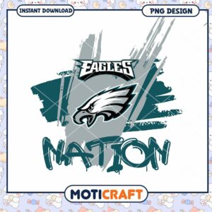 Eagles Nation PNG Design Instant Download for Fans and Crafters Eagles Nation PNG Design Instant Download for Fans and Crafters