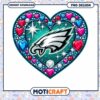 Eagles Heart PNG Design Instant Download for Fans and Crafters