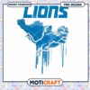 Detroit Lions Watercolor PNG Design