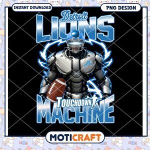 Detroit Lions PNG Touchdown Machine Design
