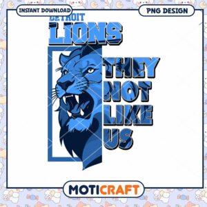 Detroit Lions PNG They Not Like Us