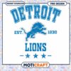 Detroit Lions PNG Design 1930 Est