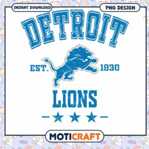 Detroit Lions PNG Design 1930 Est Detroit Lions PNG Design 1930 Est