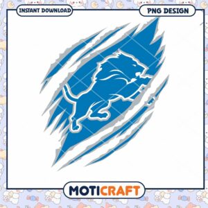 Detroit Lions PNG Design - Instant Download