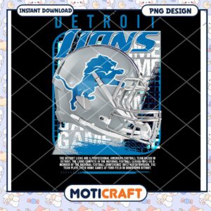 Detroit Lions Game Day PNG Design Detroit Lions Game Day PNG Design