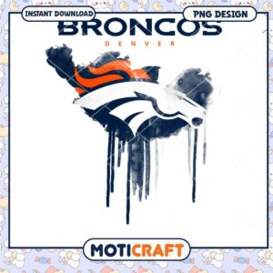 Denver Broncos Watercolor PNG Design