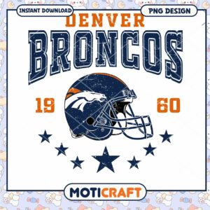 Denver Broncos PNG Sublimation Design