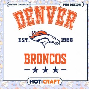Denver Broncos PNG Design 1960