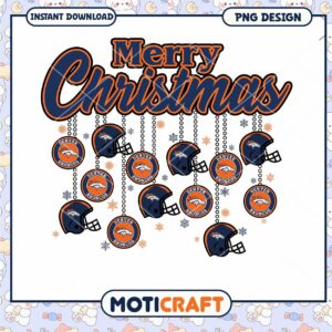 Denver Broncos Merry Christmas PNG
