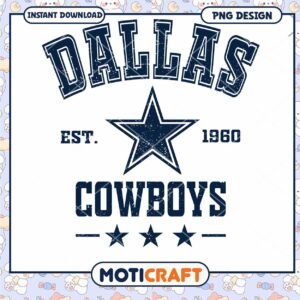 Dallas Cowboys PNG Design 1960