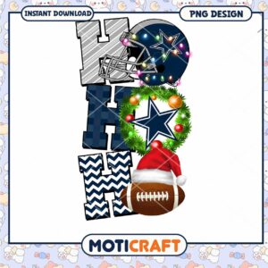 Dallas Cowboys Christmas PNG Sublimation