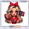 Cute Texan Football Girl PNG