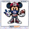 Cute Mickey Mouse New York Giants PNG Design for Instant Download