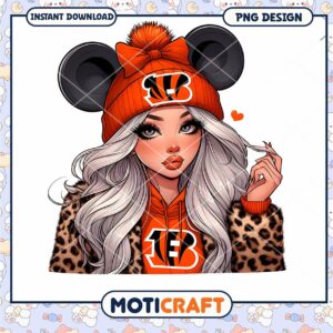 Cute Girl Bengals PNG Sublimation