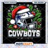 Cowboys Christmas Helmet PNG Design